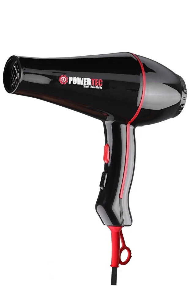 Powertec TR-601 (2500 W) Turbo Professional Series Fön Makinesi & Saç Kurutma 2.7m Uzun Kablolu Yeni Versiyon
